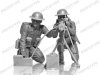 ICM 35646 WWII British Vickers MG Crew (Vickers MG & 2 figures) 1/35